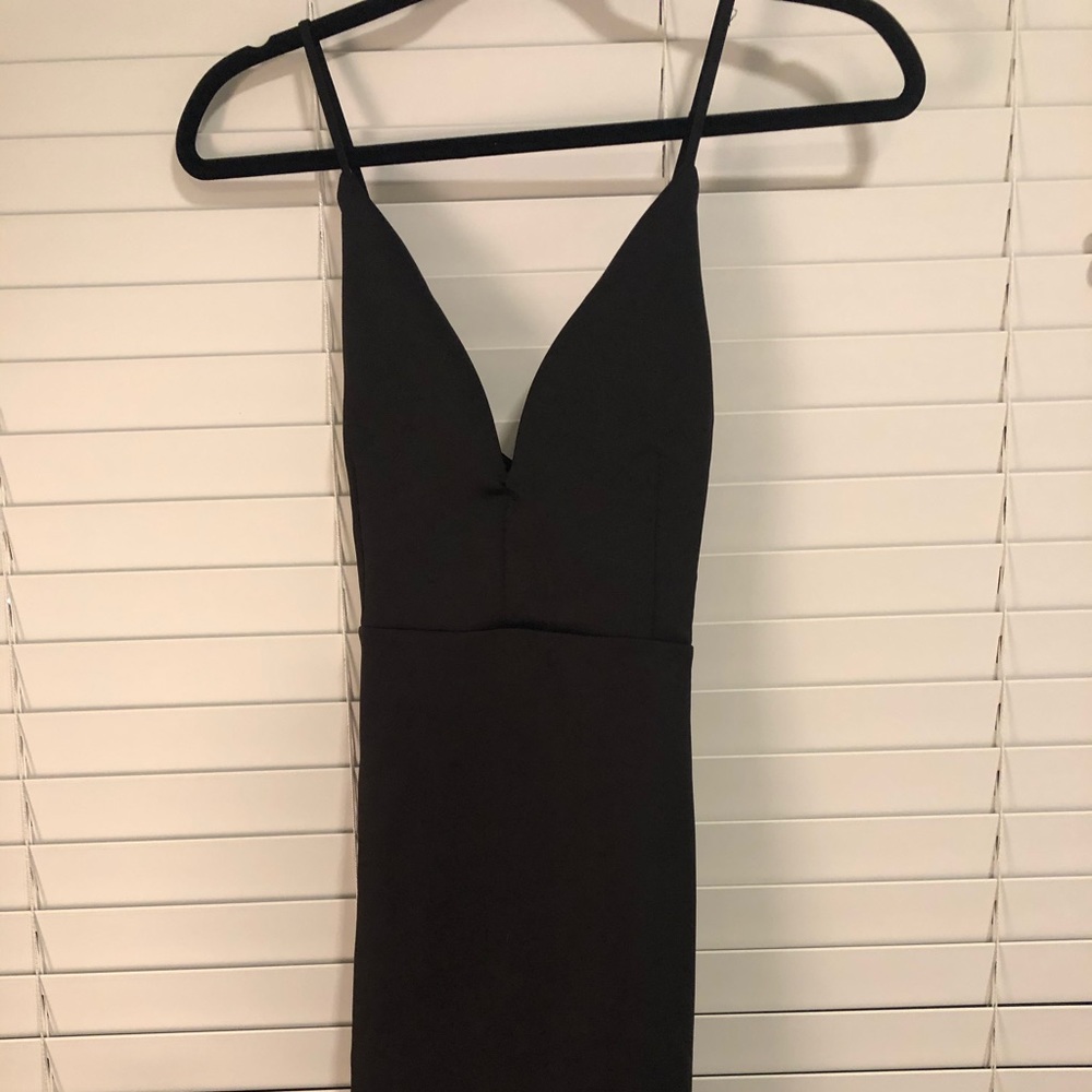 Black mini dress